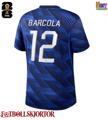 Frankrike Bradley Barcola #12 Hemmatröja VM 2026 Kortärmad